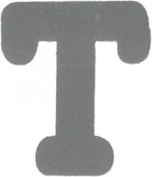 Bügelapplikation Reflex Buchstabe T  30x34mm